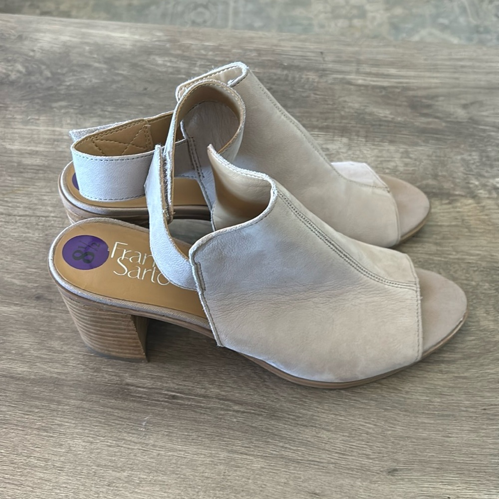 Franco Sarto heeled leather sandals size 8.5